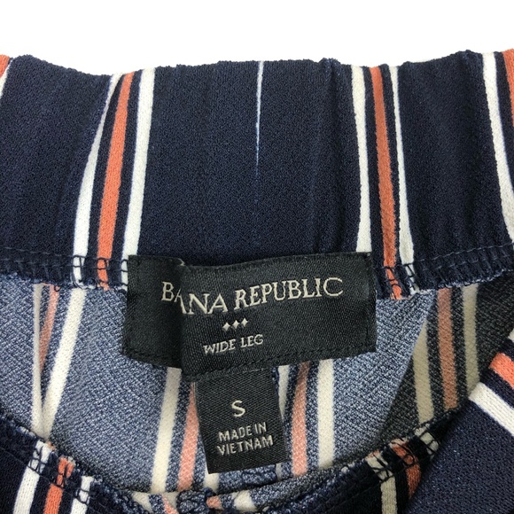 Banana Republic Wide Leg Striped Pants Sz S - Picture 4 of 6